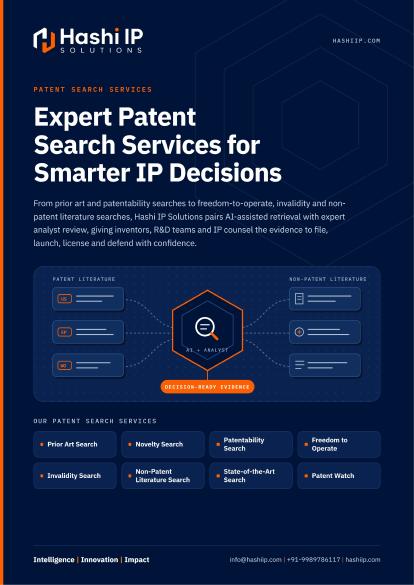 Cover of the Patent Search Capabilities Report