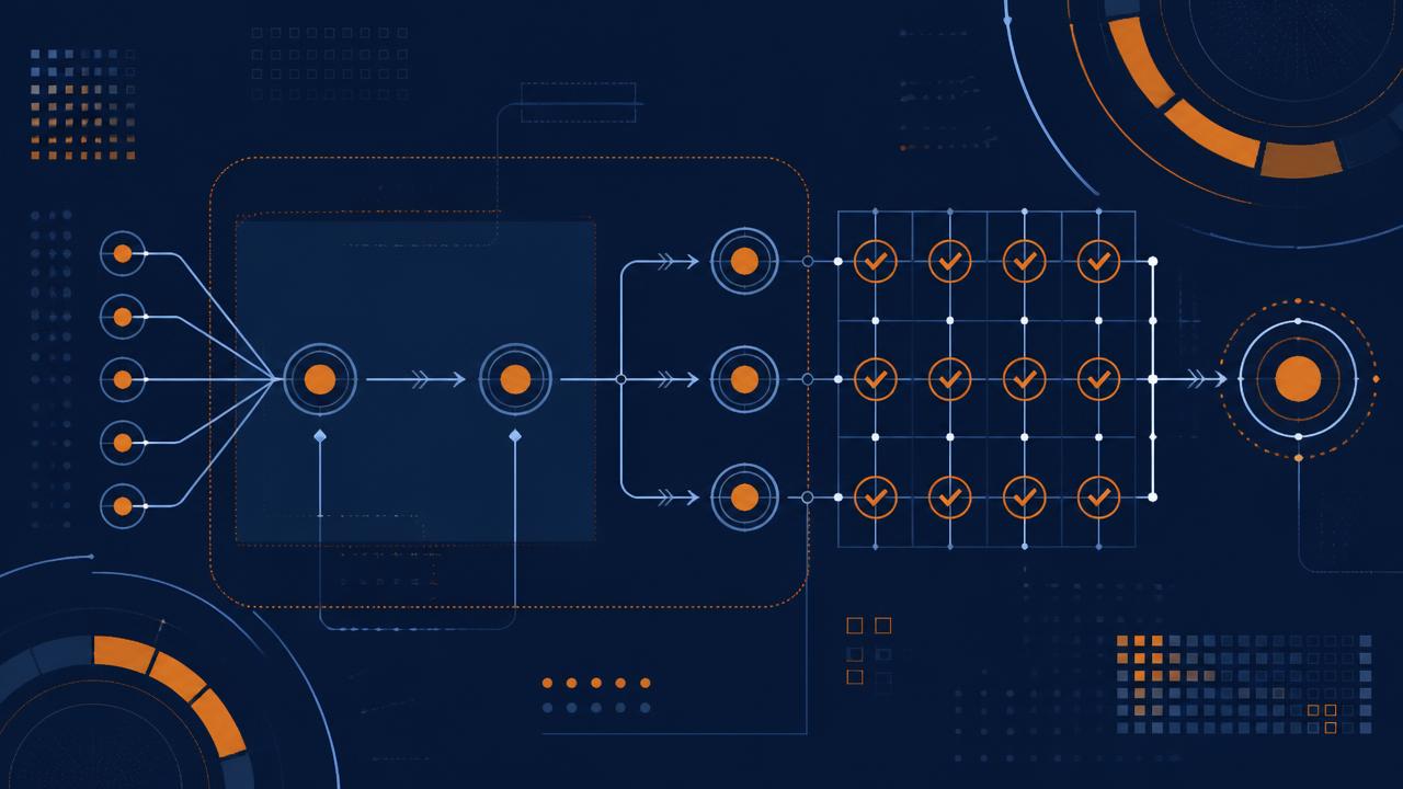 AI standards news — data quality pipeline and evaluation metrics framework illustration
